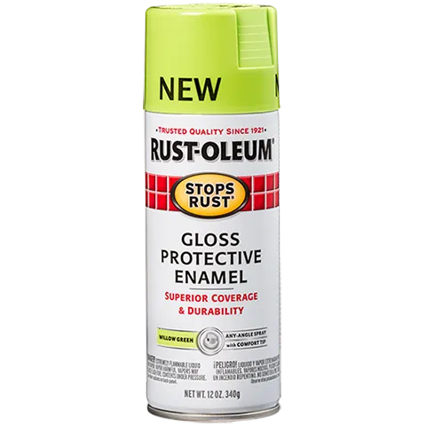 12 OZ Stops Rust Protective Enamel Spray Paint - Gloss Willow Green