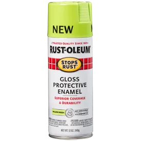 12 OZ Stops Rust Protective Enamel Spray Paint - Gloss Willow Green