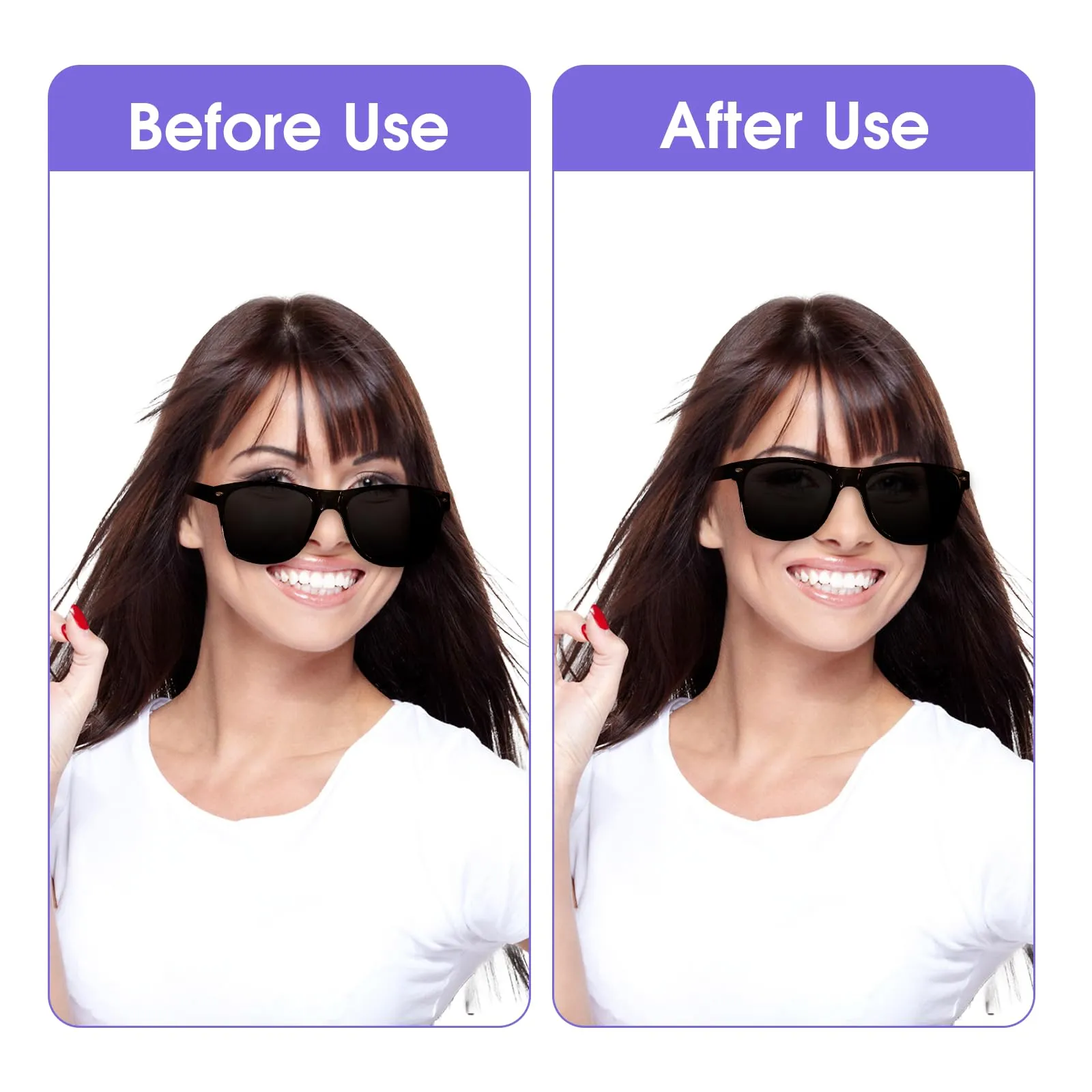 1mm Eyeglass Nose Pads, Glasses Nose Pad, 5 Pairs Ultra-Thin Adhesive Glasses Nose Grips Non Slip, Silicone Eyeglass Nose Pads Anti Slip, Nose Pads for Glasses Sunglasses Eye Wear(Clear) White-5pairs