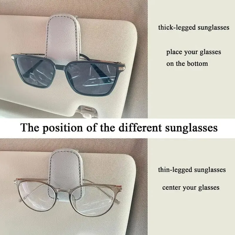 2-Pack: Sunglasses Holders for Car Visor