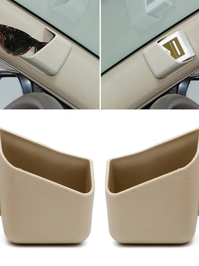 2Pcs Universal Car Auto Accessories Glasses Organizer Storage Box Holder
