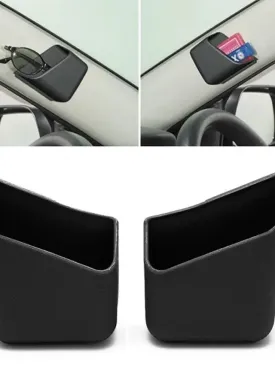 2Pcs Universal Car Auto Accessories Glasses Organizer Storage Box Holder