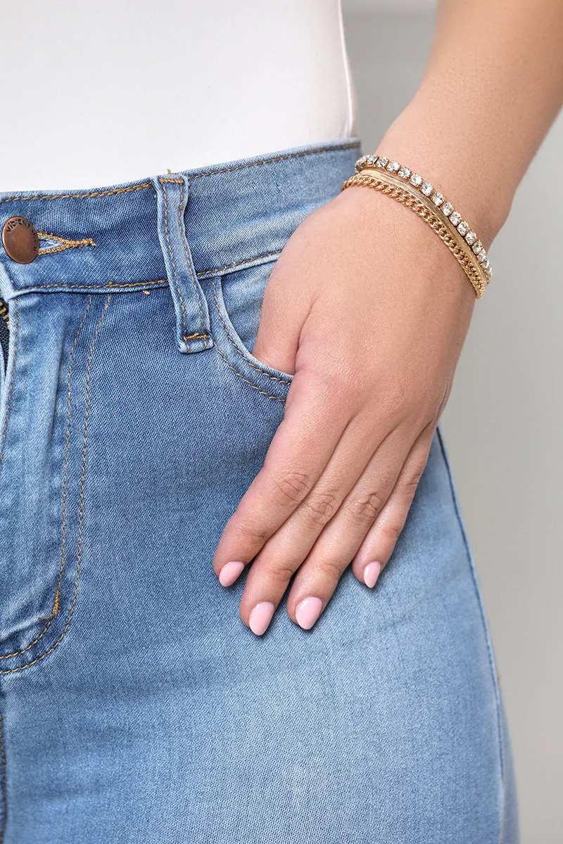 3 Layered Gold Bracelet