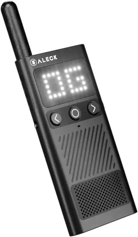 Aleck Off Grid Bluetooth Walkie Talkie | 2-Way Radio with Headphone Connectivity | 2400 Channels, 16hr Battery, IP54 Weatherproof | Ski, Snowboard, Backcountry, Adventure & Off-Grid Use
