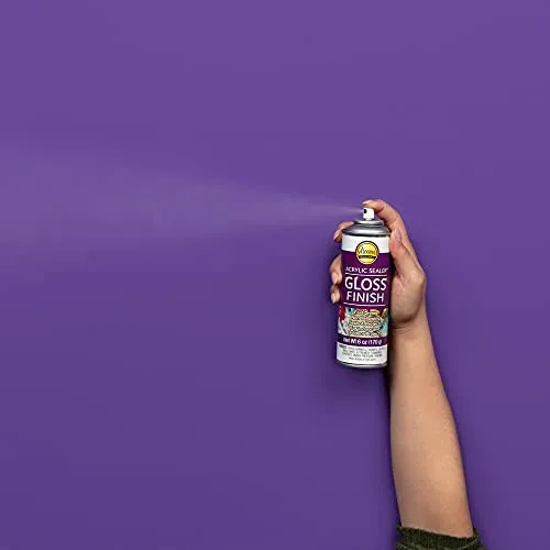 Aleene's 26412 Spray Gloss Finish, 6 Oz Acrylic Sealer, Original Version