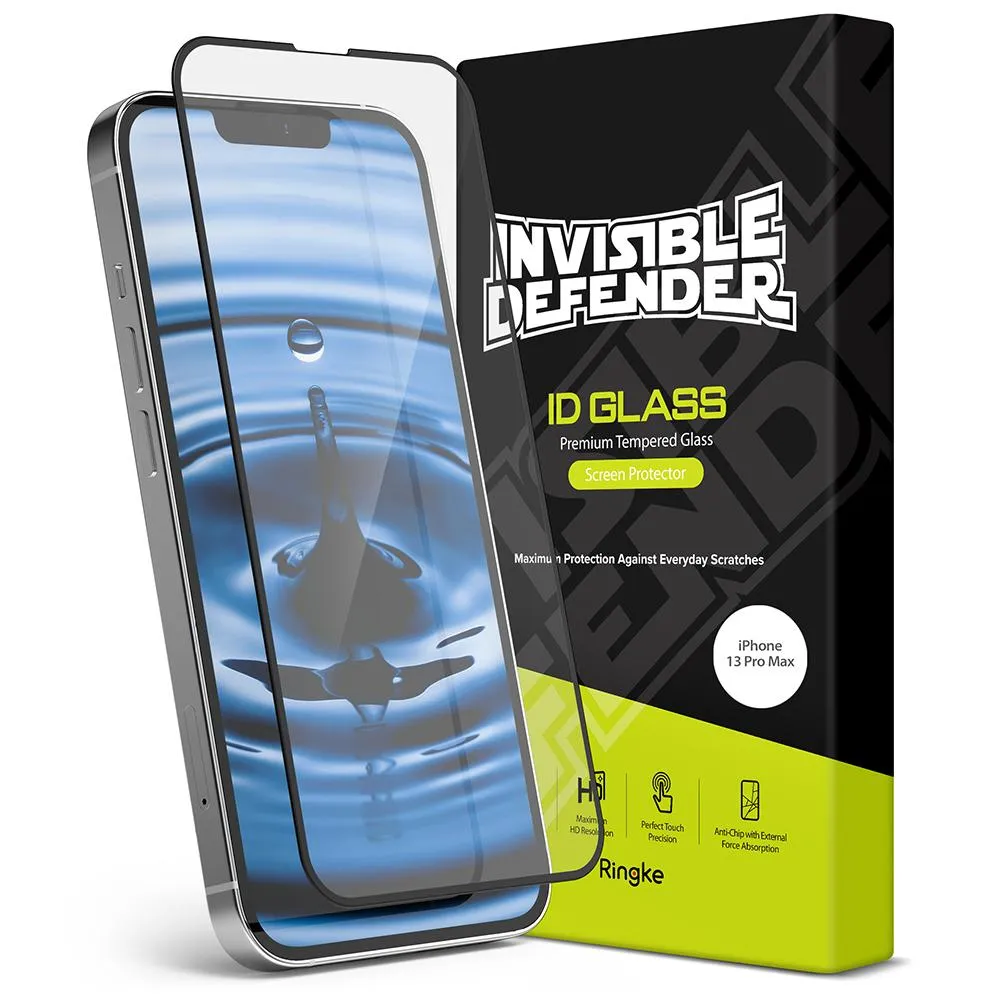 Apple iPhone 14 Plus / 13 Pro Max Screen Protector| Invisible Defender Full Coverage| Black