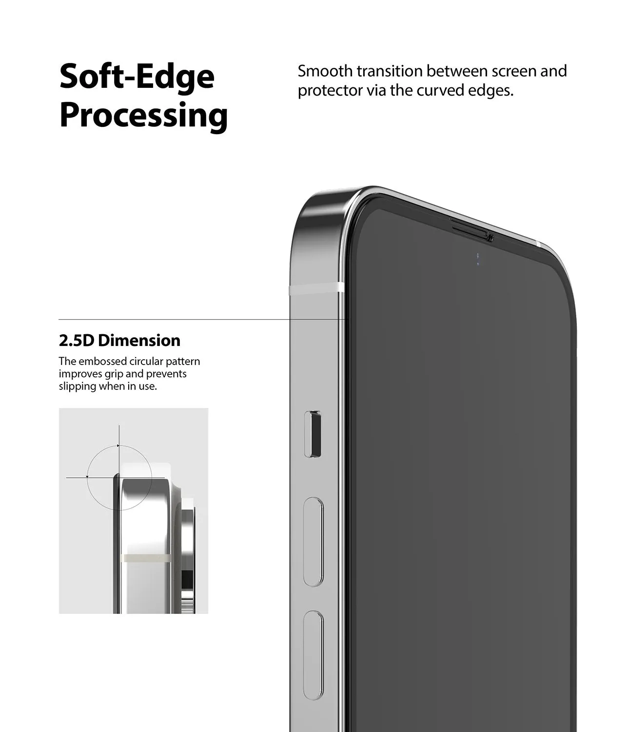 Apple iPhone 14 Plus / 13 Pro Max Screen Protector| Invisible Defender Full Coverage| Black