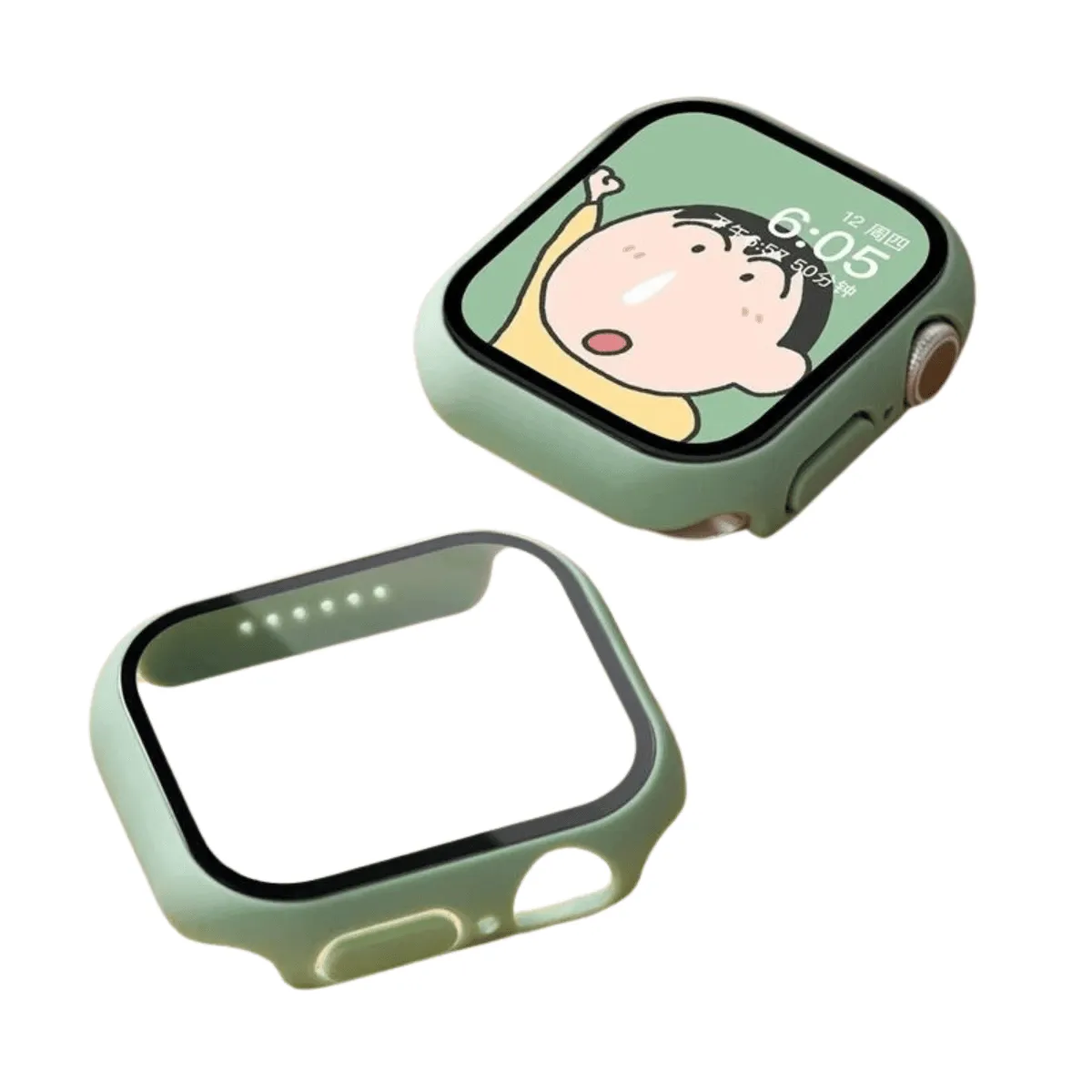 Apple Watch Case, Full Coverage Matte Hard Protector for Series 4-9 & SE, Durable Plastic Snap-On Design