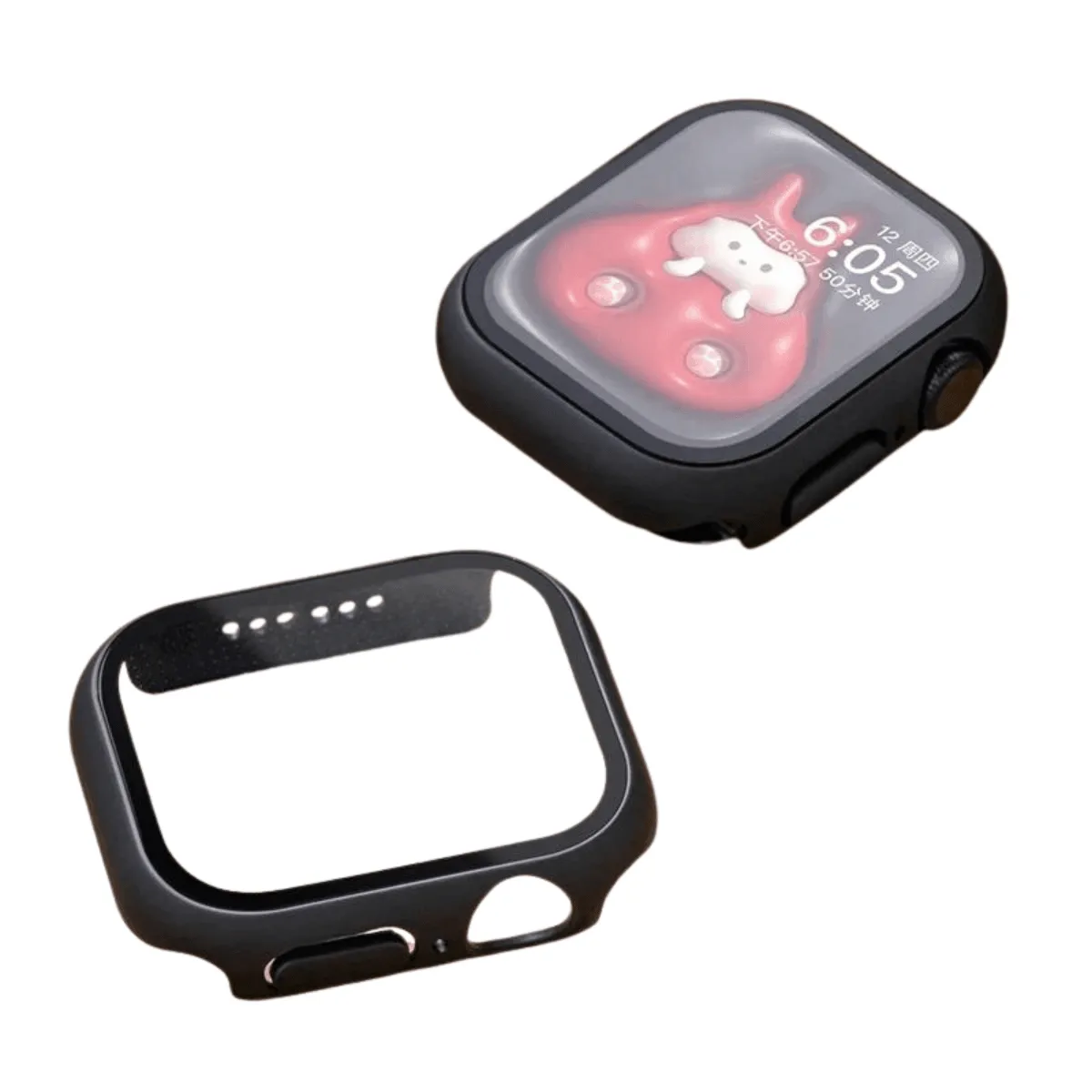 Apple Watch Case, Full Coverage Matte Hard Protector for Series 4-9 & SE, Durable Plastic Snap-On Design