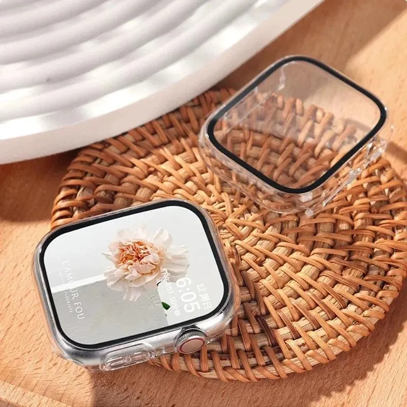Apple Watch Case, Full Coverage Matte Hard Protector for Series 4-9 & SE, Durable Plastic Snap-On Design