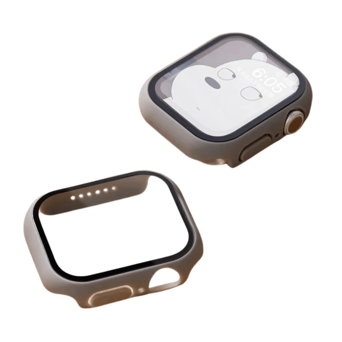 Apple Watch Case, Full Coverage Matte Hard Protector for Series 4-9 & SE, Durable Plastic Snap-On Design