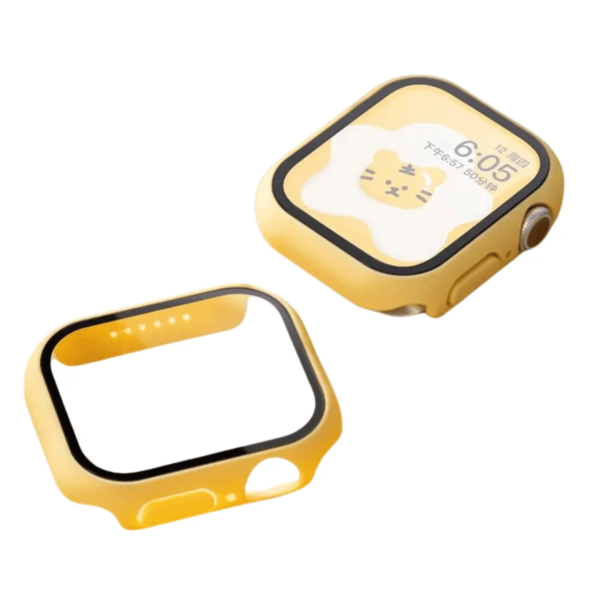 Apple Watch Case, Full Coverage Matte Hard Protector for Series 4-9 & SE, Durable Plastic Snap-On Design