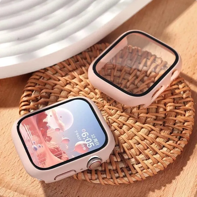 Apple Watch Case, Full Coverage Matte Hard Protector for Series 4-9 & SE, Durable Plastic Snap-On Design