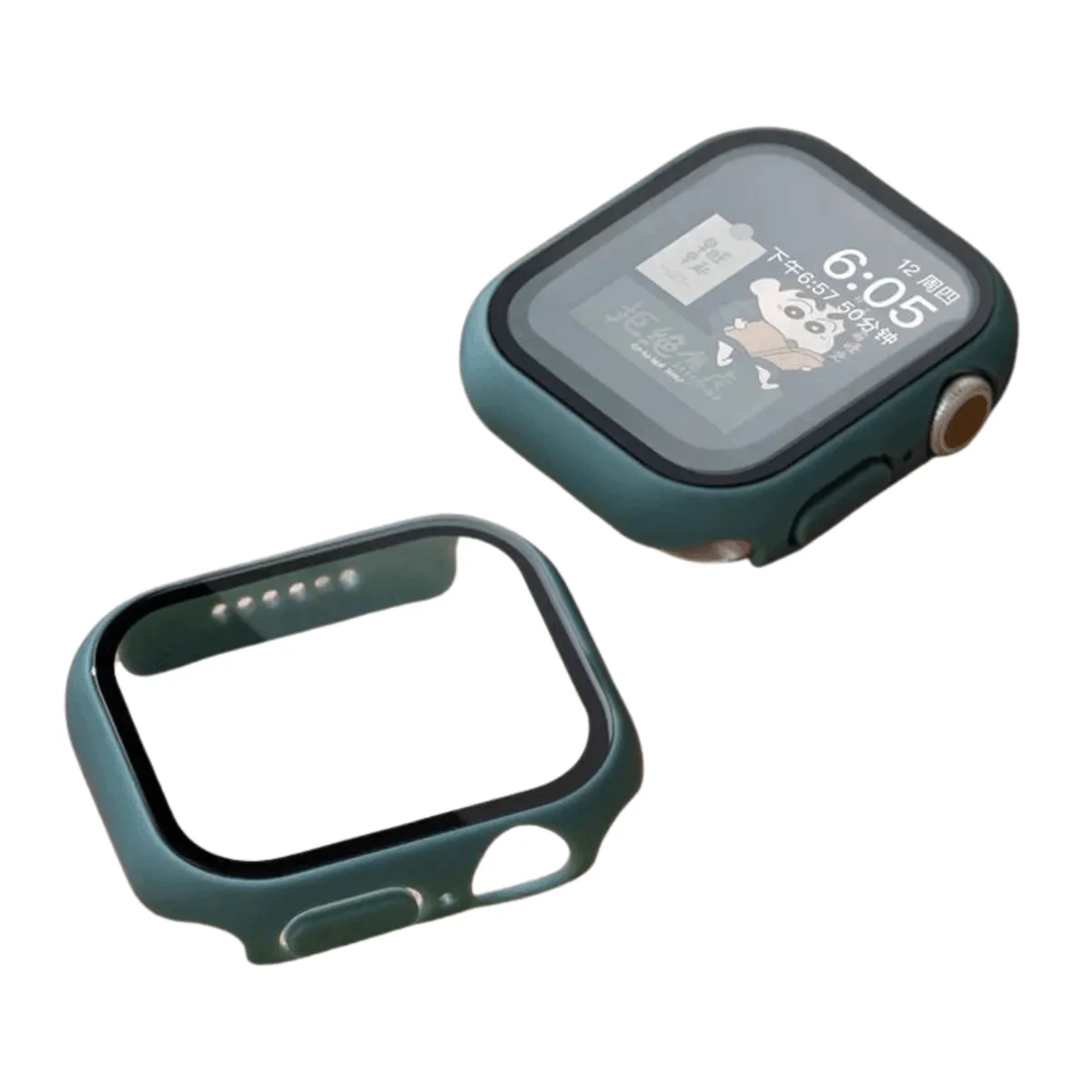 Apple Watch Case, Full Coverage Matte Hard Protector for Series 4-9 & SE, Durable Plastic Snap-On Design