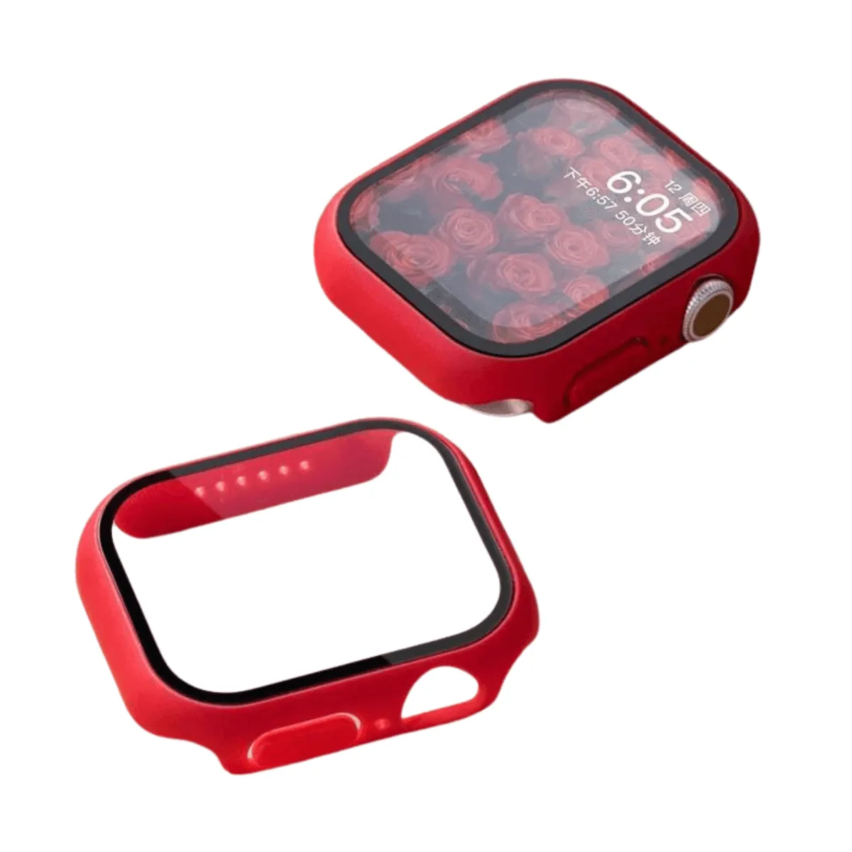 Apple Watch Case, Full Coverage Matte Hard Protector for Series 4-9 & SE, Durable Plastic Snap-On Design