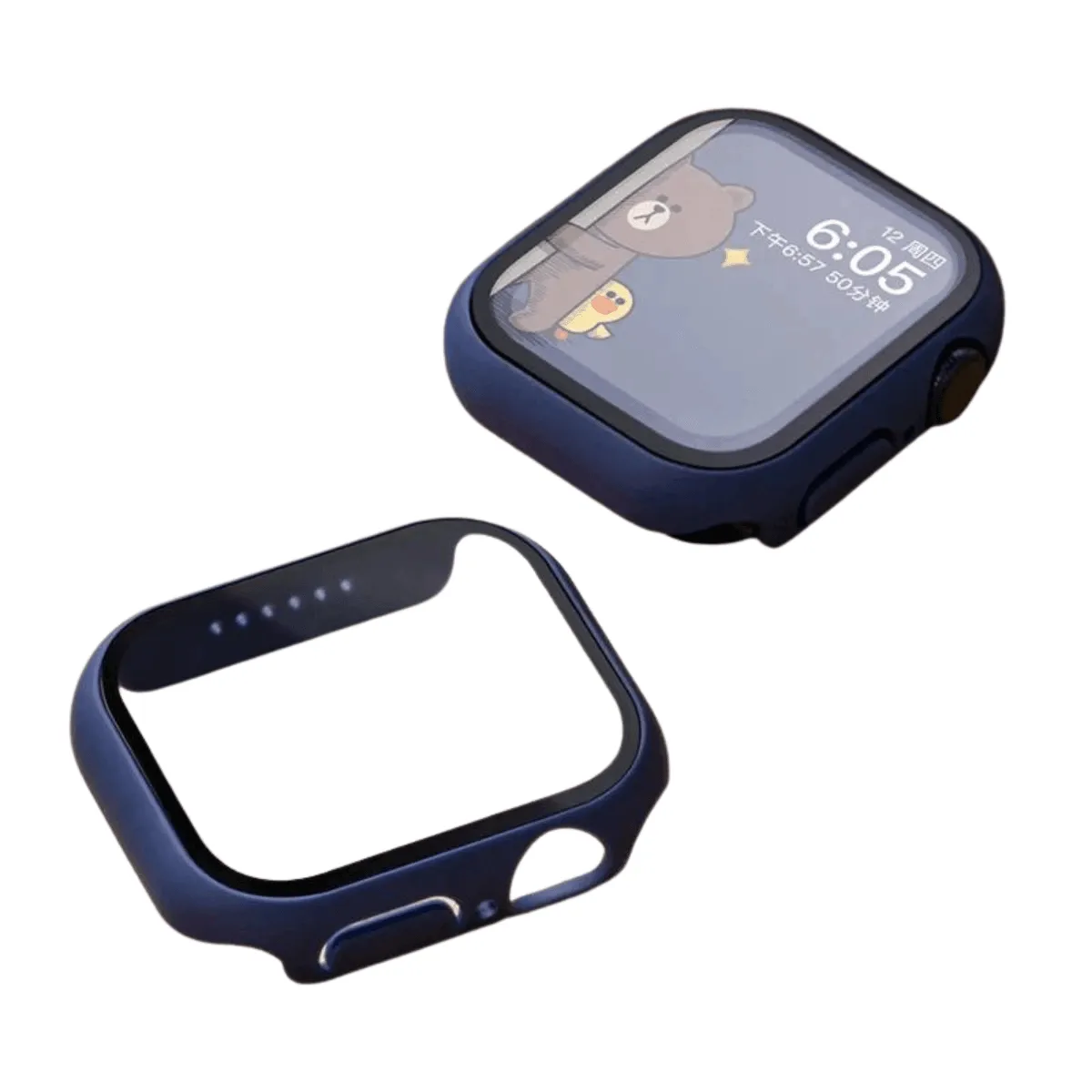 Apple Watch Case, Full Coverage Matte Hard Protector for Series 4-9 & SE, Durable Plastic Snap-On Design