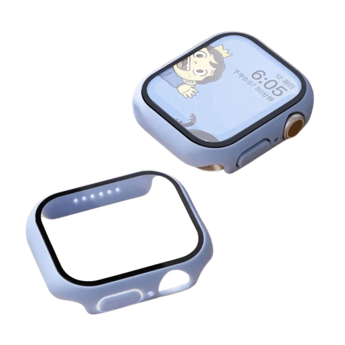 Apple Watch Case, Full Coverage Matte Hard Protector for Series 4-9 & SE, Durable Plastic Snap-On Design