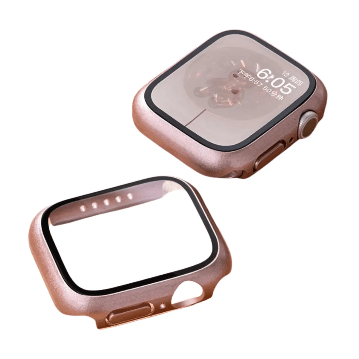 Apple Watch Case, Full Coverage Matte Hard Protector for Series 4-9 & SE, Durable Plastic Snap-On Design