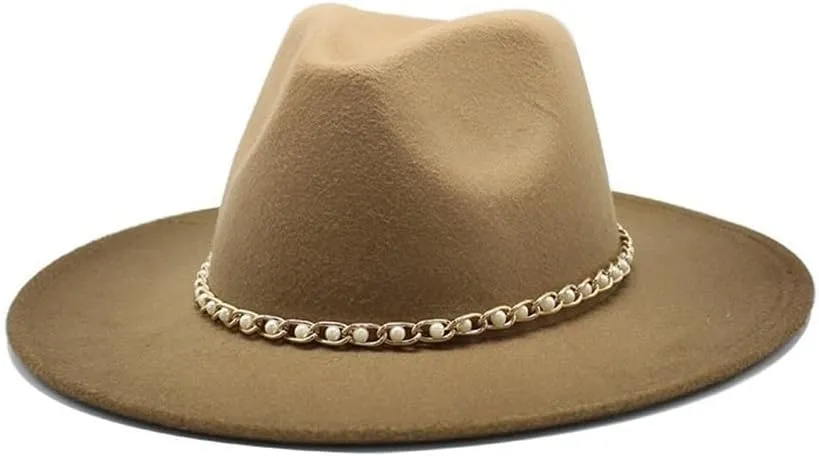 Autumn and Winter Wool Top Hat, Spray Pain Gradient Felt Hat Large Brim Jazz Hat, Two-Color British Hat Luopan Caps & Hats