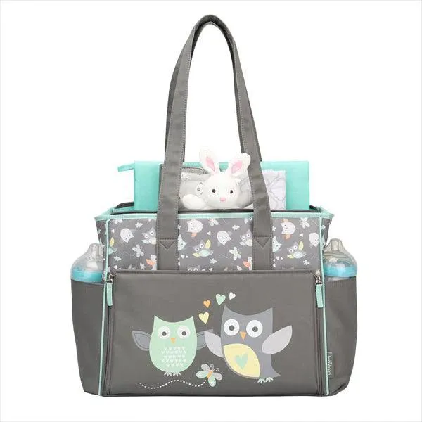 Babyboom Owl Zip Front Tote Diaper Bag