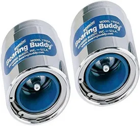 Bearing Buddy 42202 Chrome Bearing Protector with Level Indicator - 1.980" Diameter, Pair