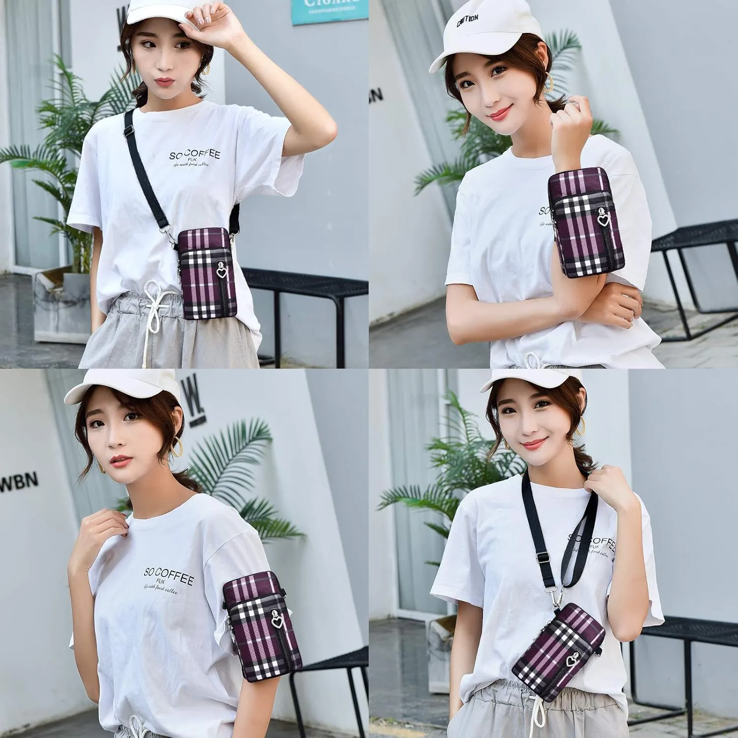 BIAOTIE Lightweight Small Crossbody bags Cell Phone Purses Travel Pouch Shoulder Bag for Women
