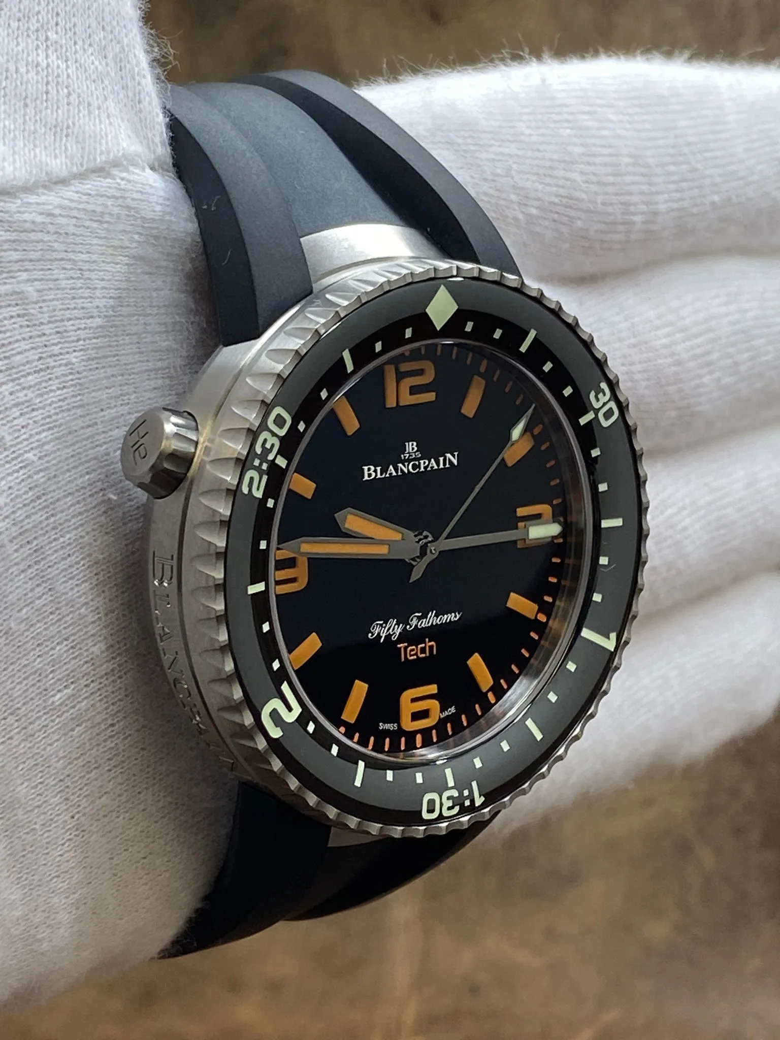 Blancpain 70th Anniversary Act 2: Tech Gombessa 5019-12B30-64A Black Dial Automatic Men's Watch