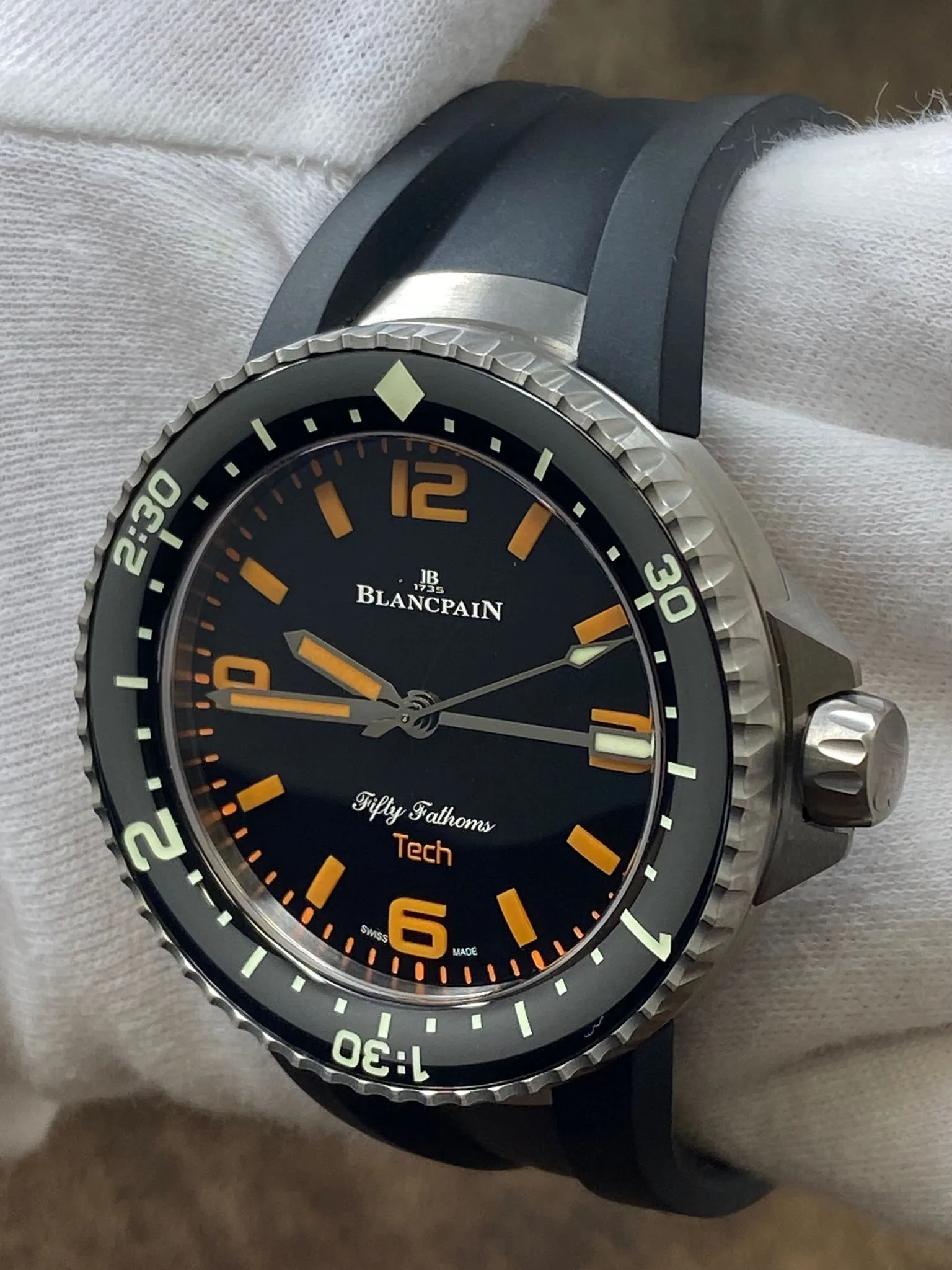 Blancpain 70th Anniversary Act 2: Tech Gombessa 5019-12B30-64A Black Dial Automatic Men's Watch