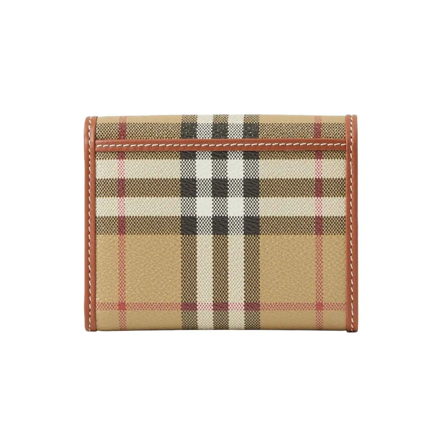 Burberry Small Check Folding Wallet in Archive Beige