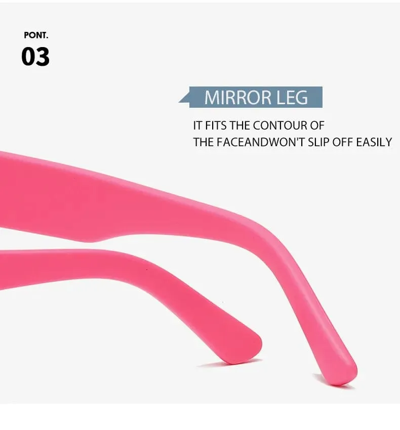 Candy Color Rectangle Sun Glasses