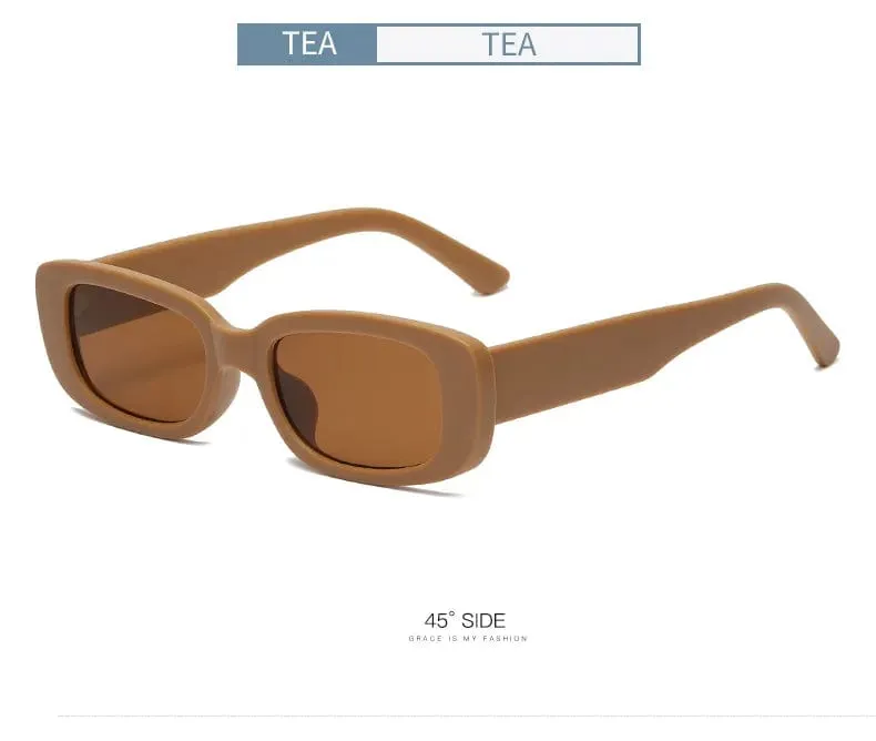 Candy Color Rectangle Sun Glasses