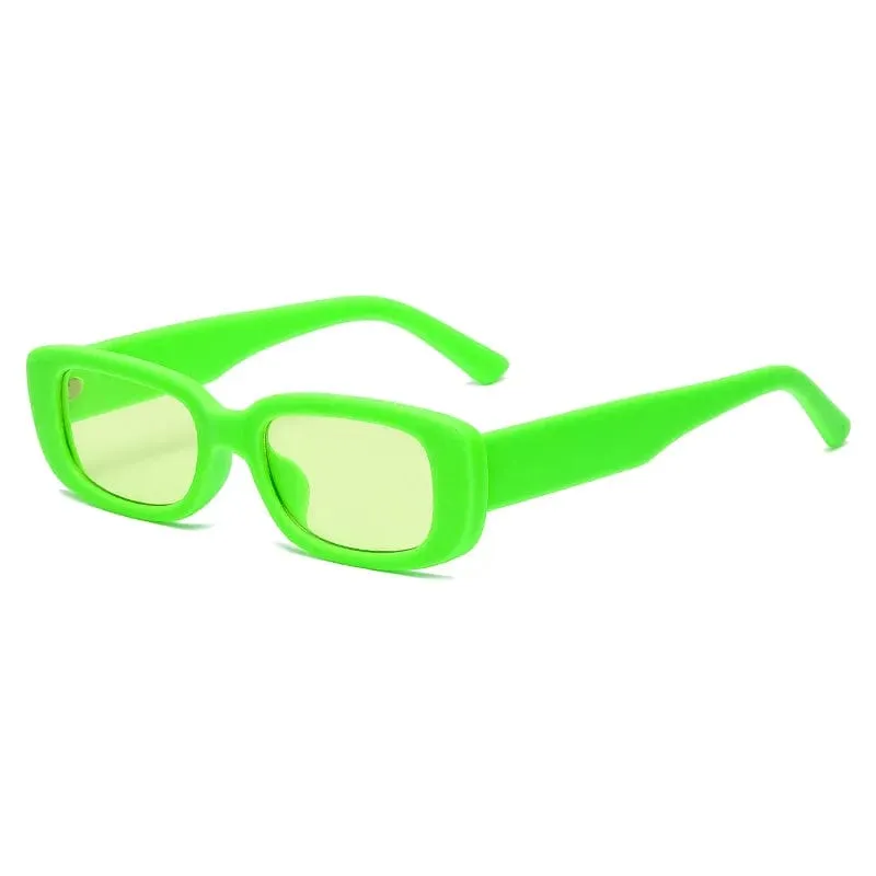 Candy Color Rectangle Sun Glasses