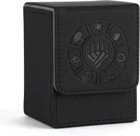 Card Deck Box, 110  Storage MTG Deck Box with 50 Pcs Card Sleeve, Collectible Trading Card Cases for Magic Commander and More (Black)