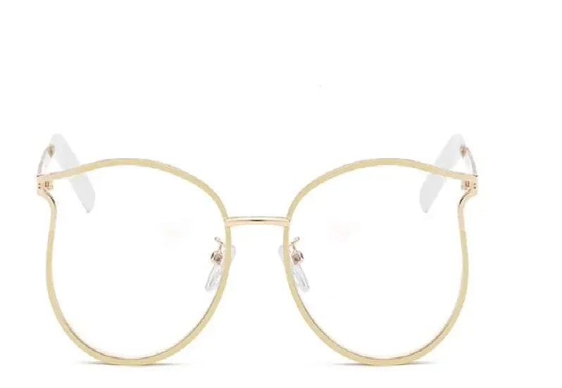 Cat Eye Glasses Metal Frames
