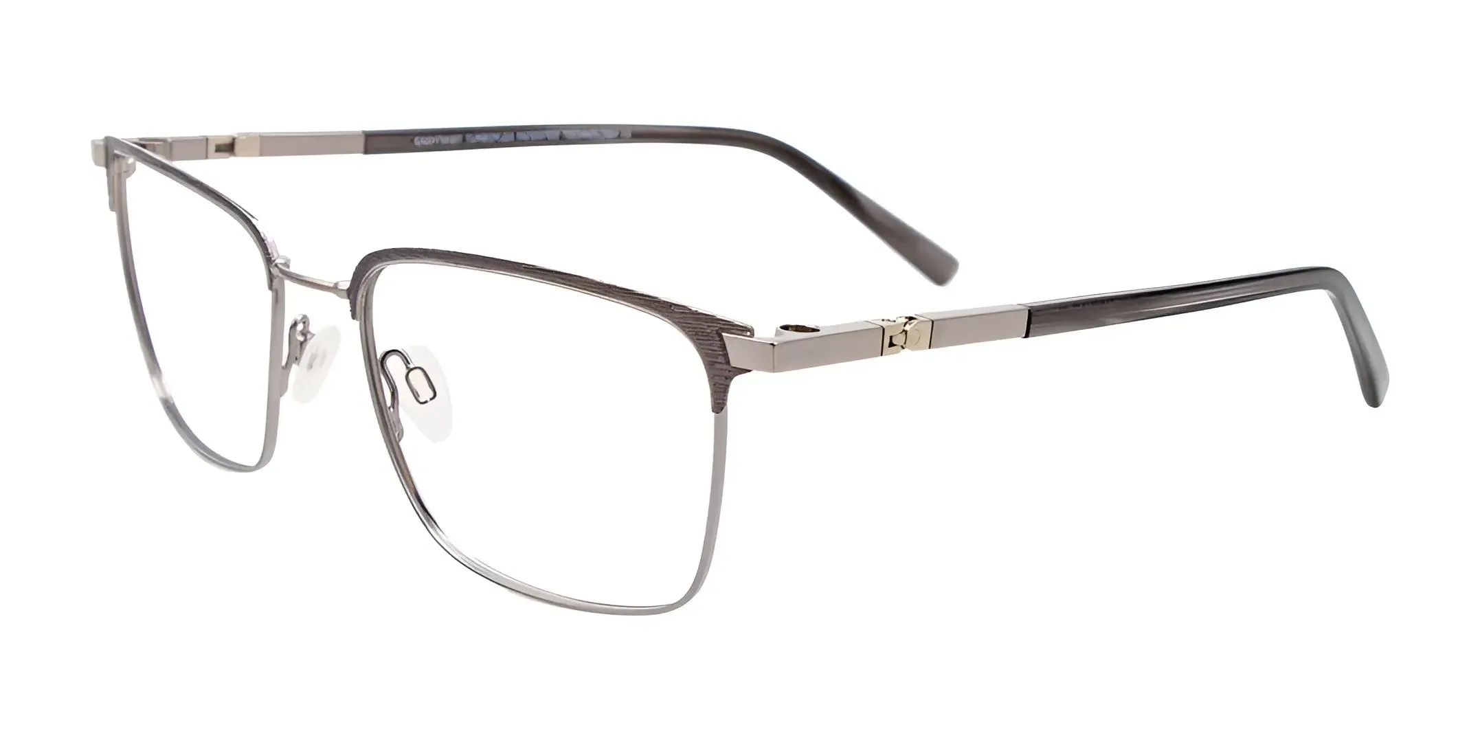 Clip & Twist CT277 Eyeglasses with Clip-on Sunglasses | Size 55