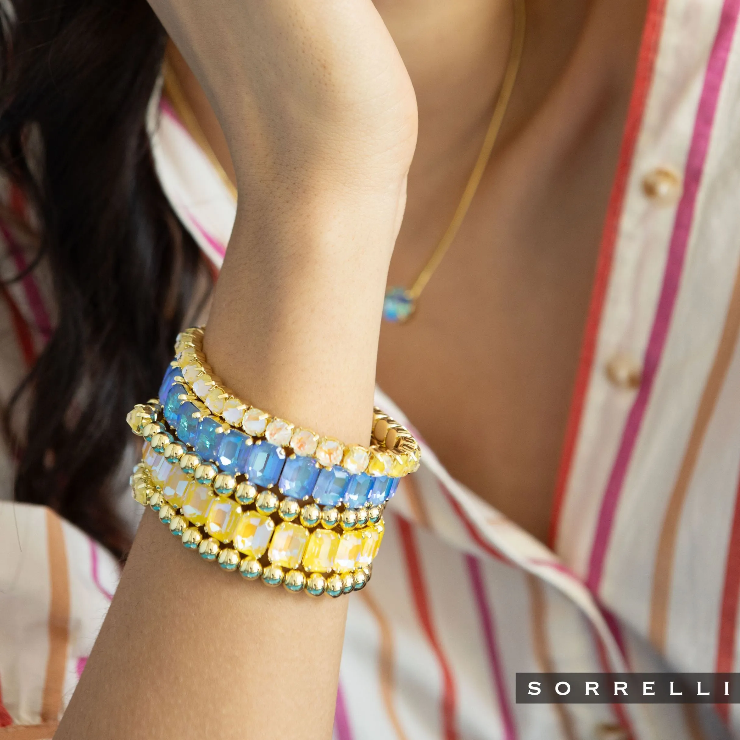 Crystal Zola Stretch Bracelet - 4BFJ40BGLTD