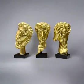 Curly Hair Gent Decor (Per One)