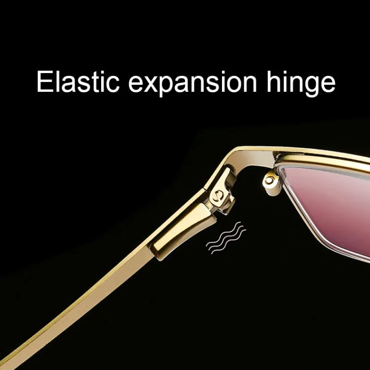 Dual-purpose Photochromic Presbyopic Glasses,  4.00D(Gold)