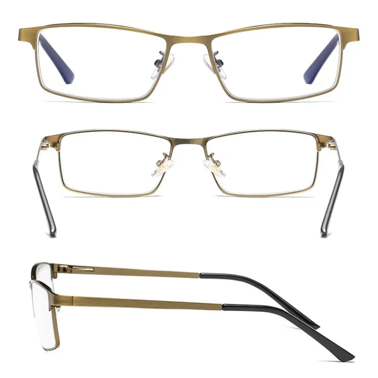 Dual-purpose Photochromic Presbyopic Glasses,  4.00D(Gold)