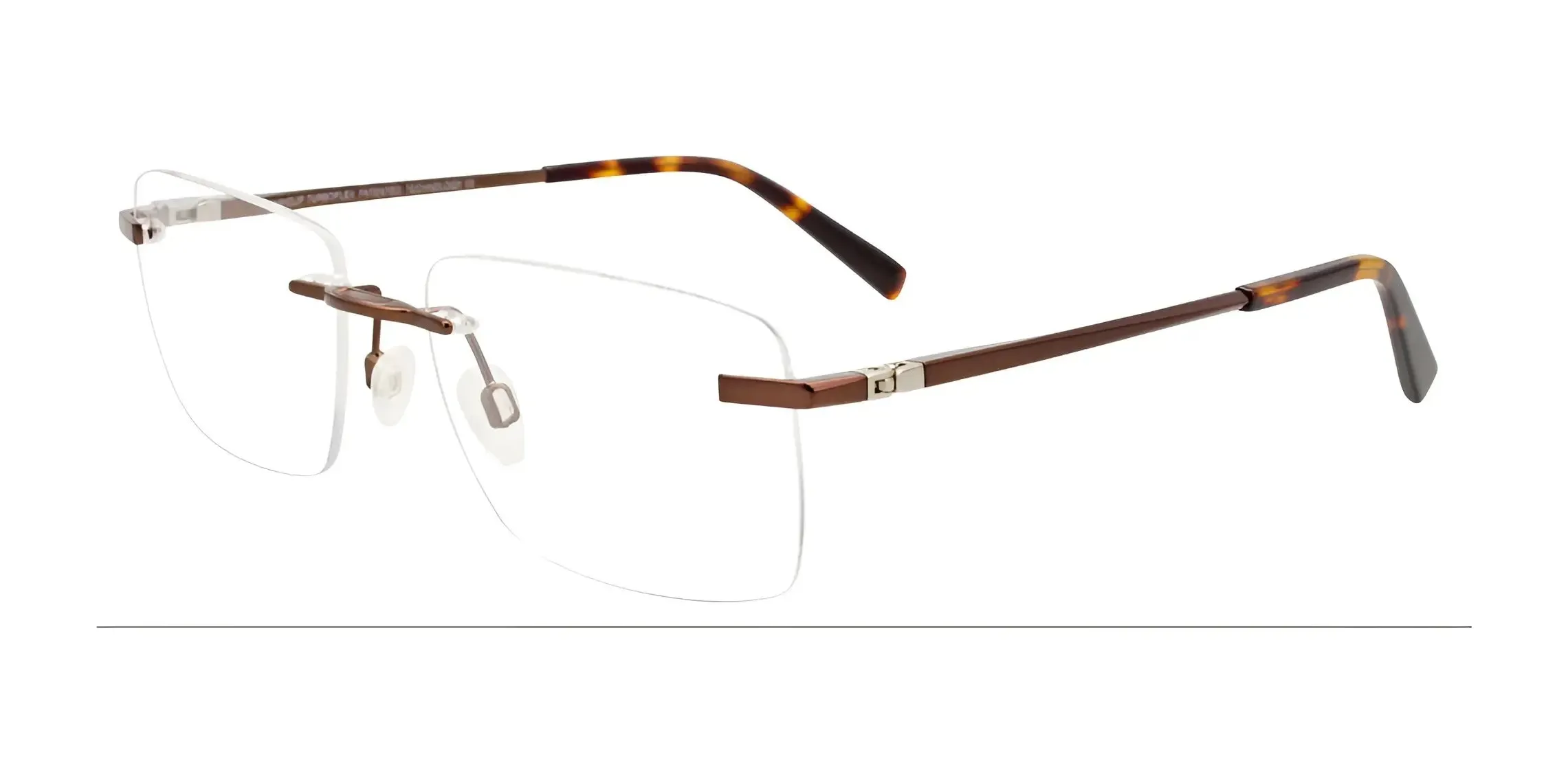 EasyClip EC571 Eyeglasses with Clip-on Sunglasses | Size 54