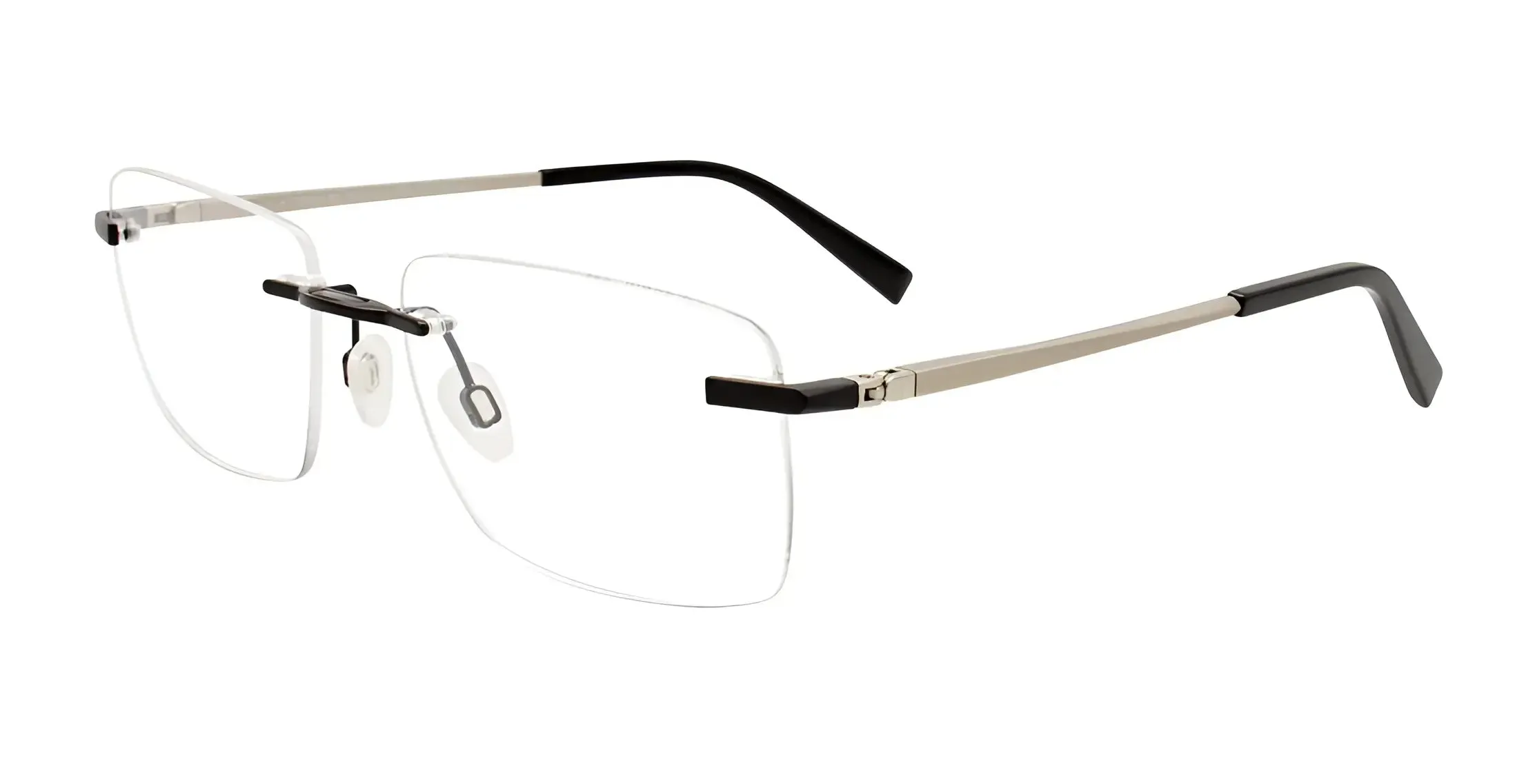 EasyClip EC571 Eyeglasses with Clip-on Sunglasses | Size 54