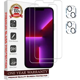 Entronix Case Screen Protector Bundle with Camera Cover Designed for Apple iPhone 14 Plus Clear 9H Hardness,Bubble Free Easy Install,2 PACK