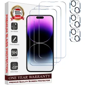 Entronix Case Screen Protector Bundle with Camera Cover Designed for Apple iPhone 15 Clear Built Anti Scratch, Bubble Free Easy Install, 3 PACK