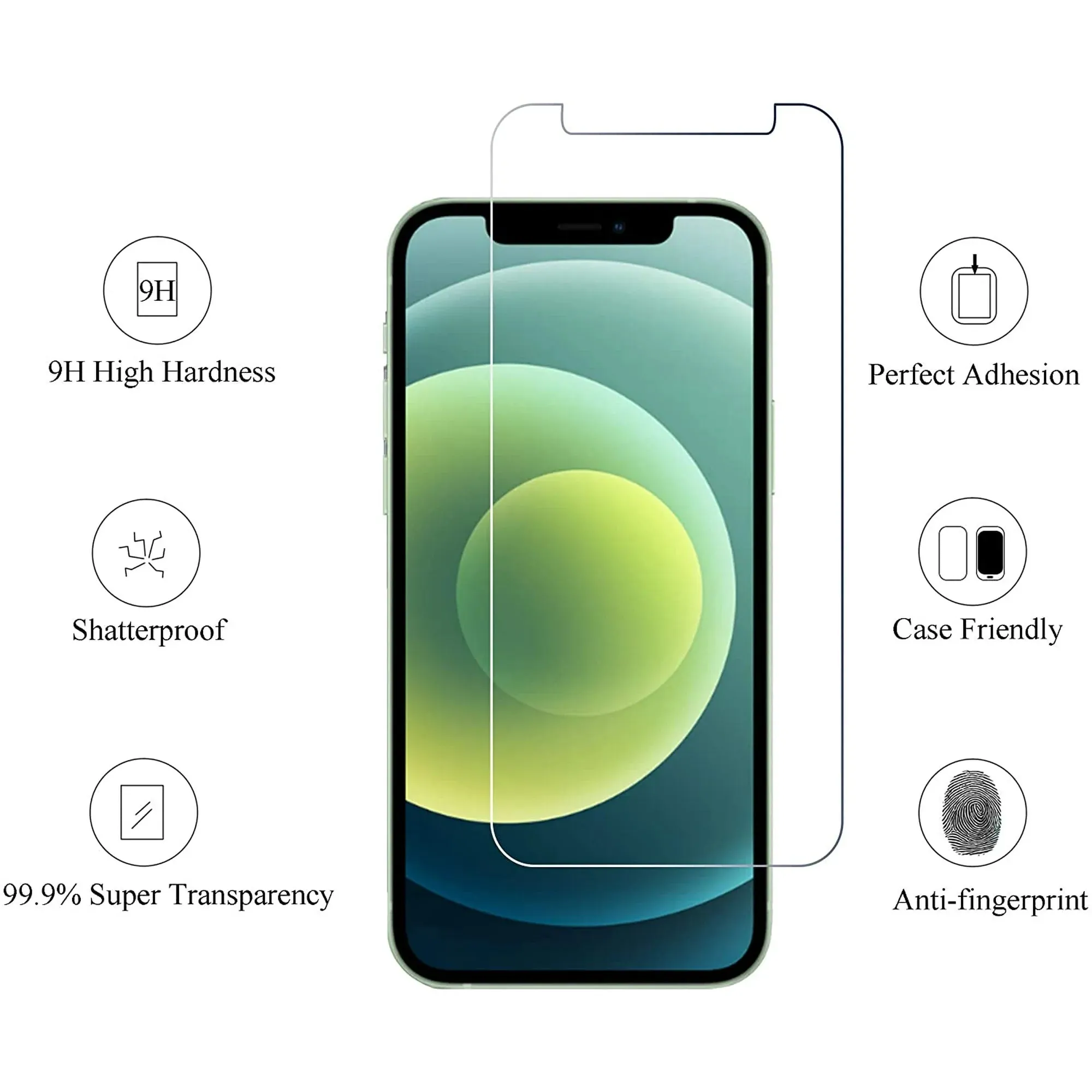Entronix Case Screen Protector Bundle with Camera Cover Designed for Apple iPhone 15 Clear Built Anti Scratch, Bubble Free Easy Install, 3 PACK