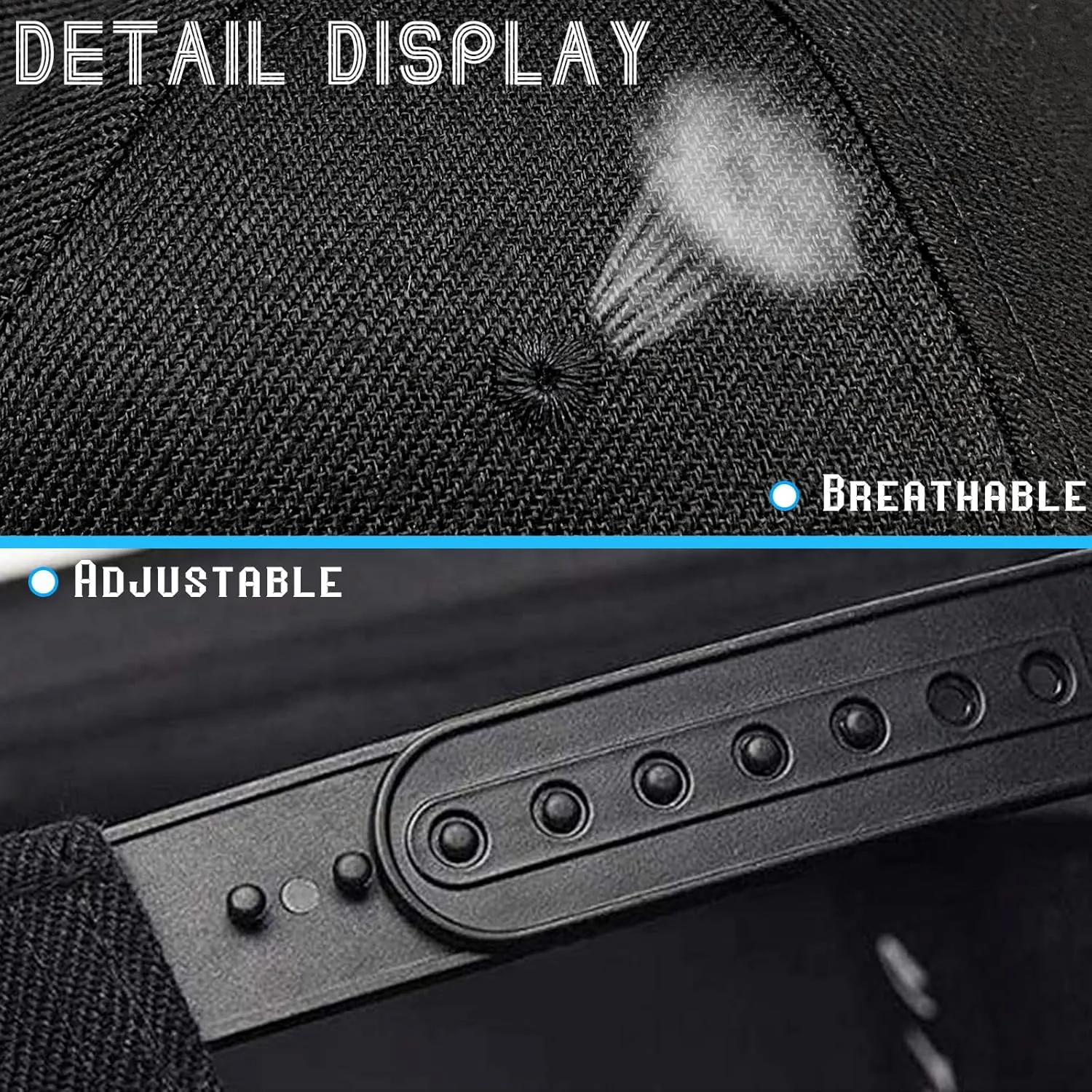 Flat Bill Hats for Men Snapback Hats Skull Skeleton Hat Flat Brim Fitted Hat Adjust Black Baseball Caps for Men