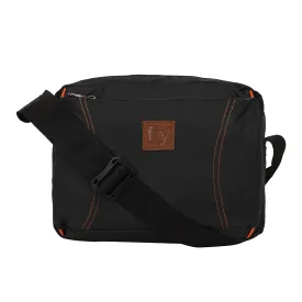 Fly Fashion Nylon Sling Bag for Men Cross Body Travel Office Business Messenger one Side Shoulder Bag for Men and Women - Black
