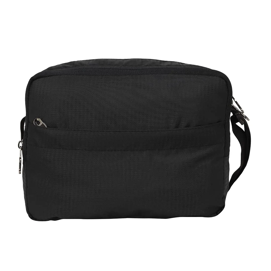 Fly Fashion Nylon Sling Bag for Men Cross Body Travel Office Business Messenger one Side Shoulder Bag for Men and Women - Black