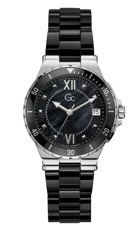 GC Ladies Wrist Watch Black - Y42002L2Mf