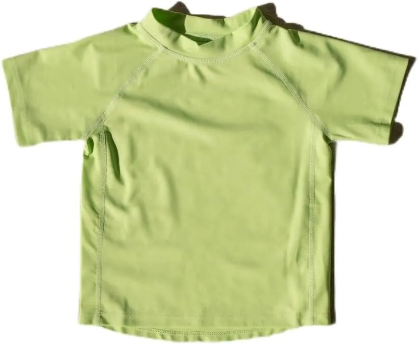 Leveret Short Sleeve Baby Boys Girls Rash Guard Sun Protected UPF   50 Kids & Toddler Swim Shirt (12 Months-5 Toddler)