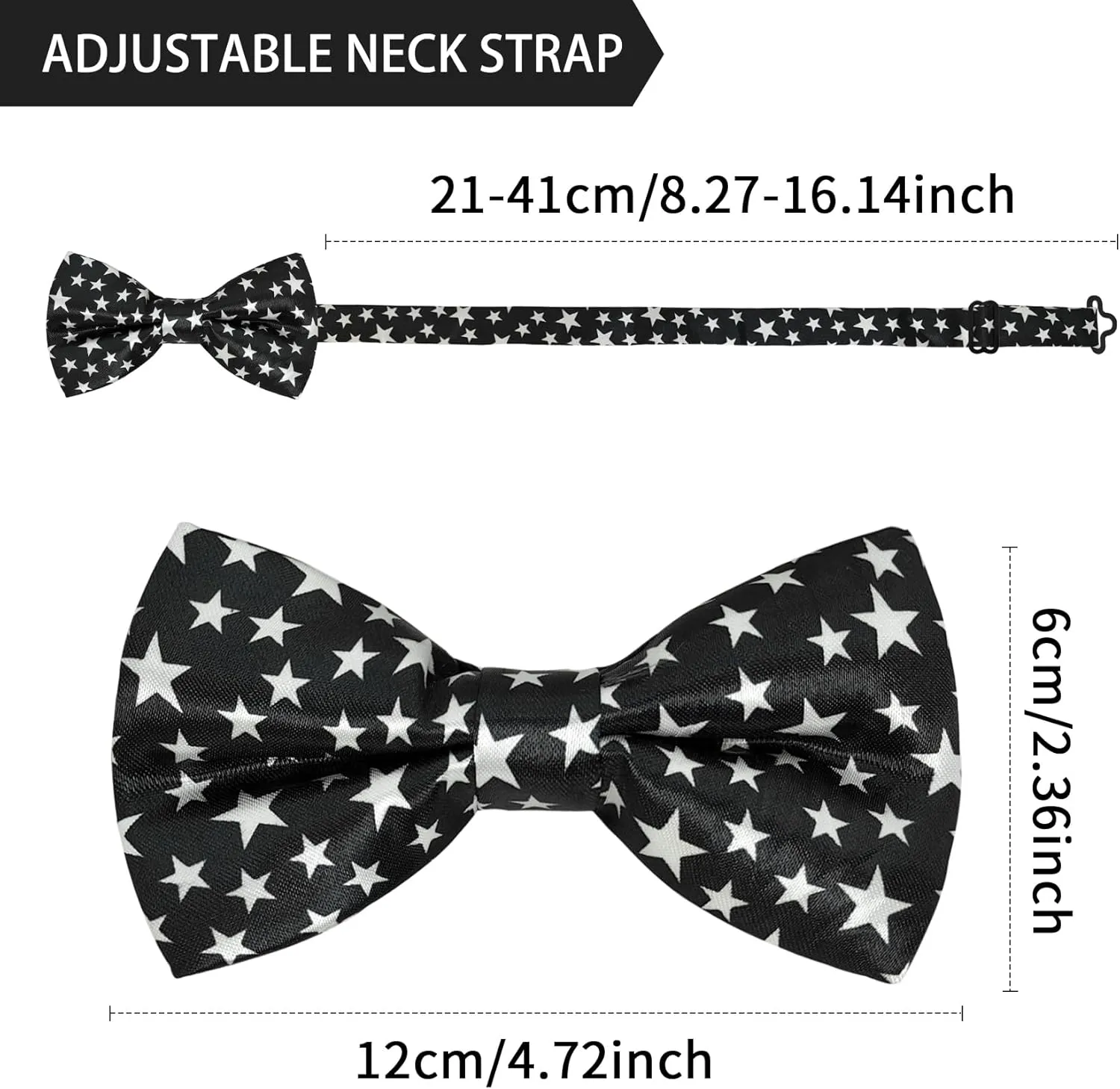 Men's Bow Tie, Pre-Tied Satin Bowtie for Men Clip-On Formal Tuxedo or Weddings & Easter Day Dinner Parties & Events N-M-T5